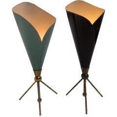 Arredoluce "Calla"  table Lamps by Angelo Lelli