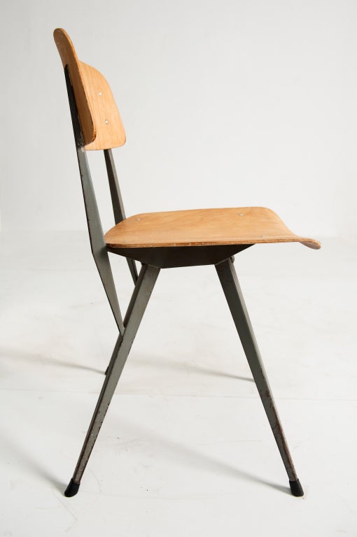 set of 10 early Marko industrial chairs, The Netherlands 1950's