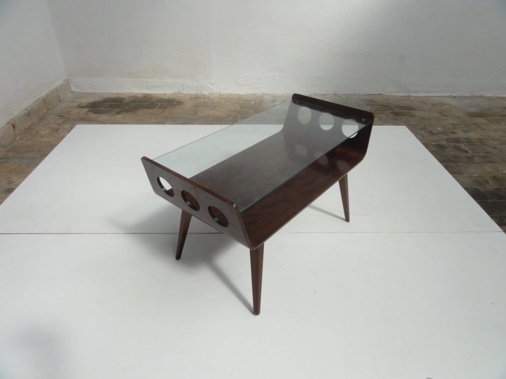 Plywood coffeetable by W. Lutjens, De Boer Gouda Holland 1950's 5