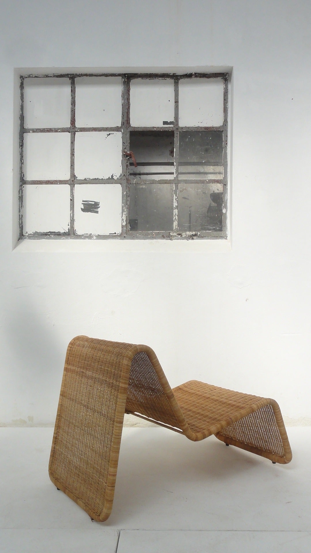 Mid-20th Century Sculptural Tito Agnoli P3 Woven Wicker Easy Chair Bonacina, Italy 1960s
