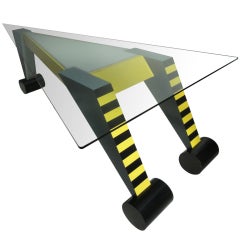 Memphis period illuminated table Munchen Germany 1984