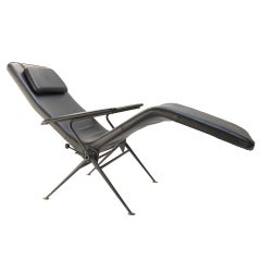 Mauser 1950's adjustable reclining chaise longue, Germany 2