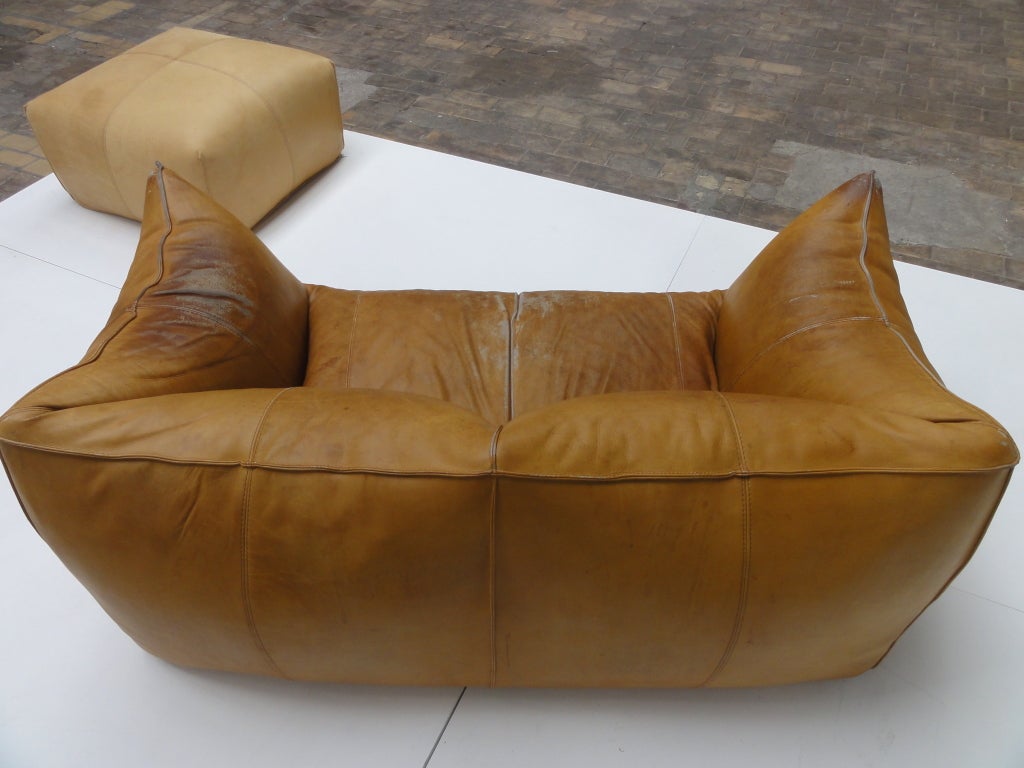 Italian Mario Bellini ''Bambole'' Sofa and Hocker B&B Italia 1972