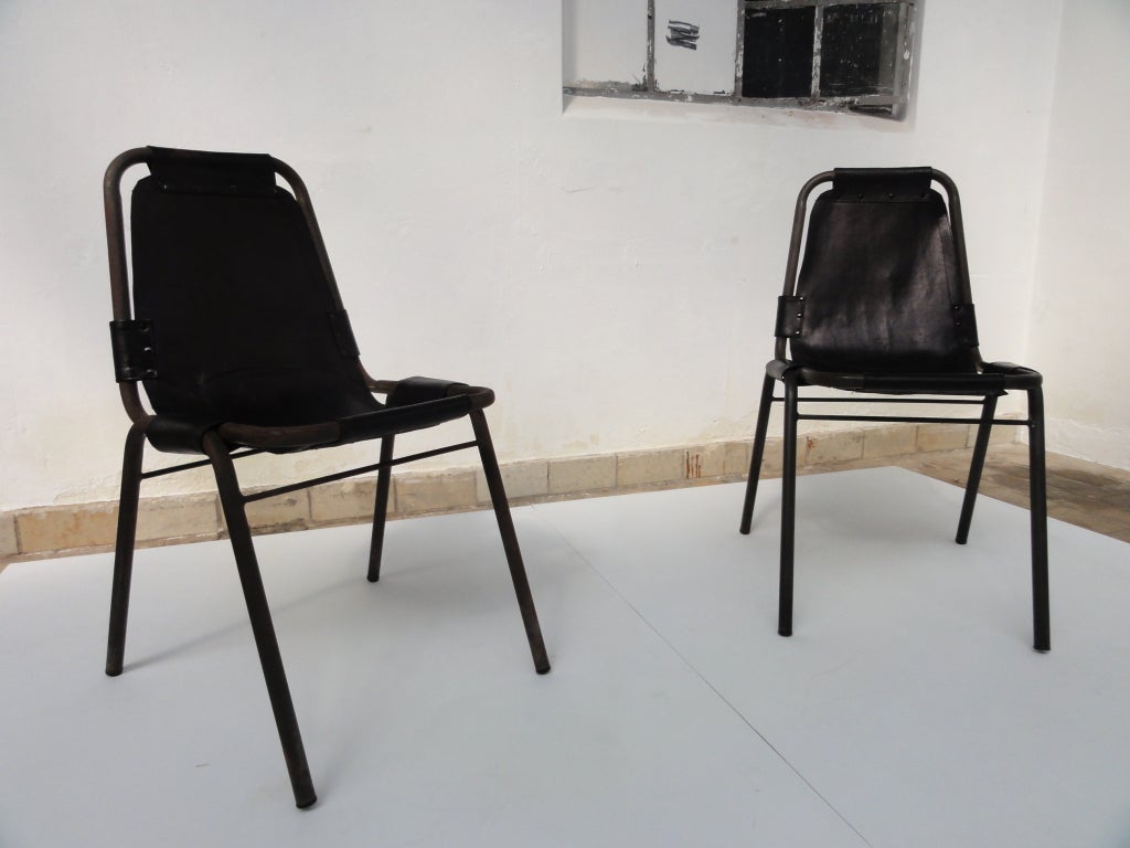 2 Prototype chairs Charlotte Perriand for Les Arcs France