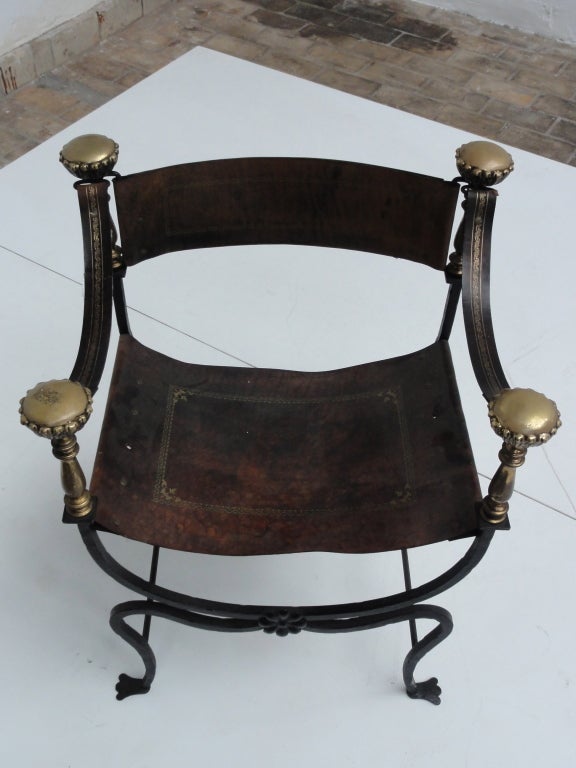 Italian Empire neo-renaissance throne chair Italy