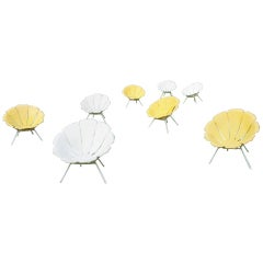 Set of Four Pop Art Margerita Outdoor Chairs by Crosfillex, France