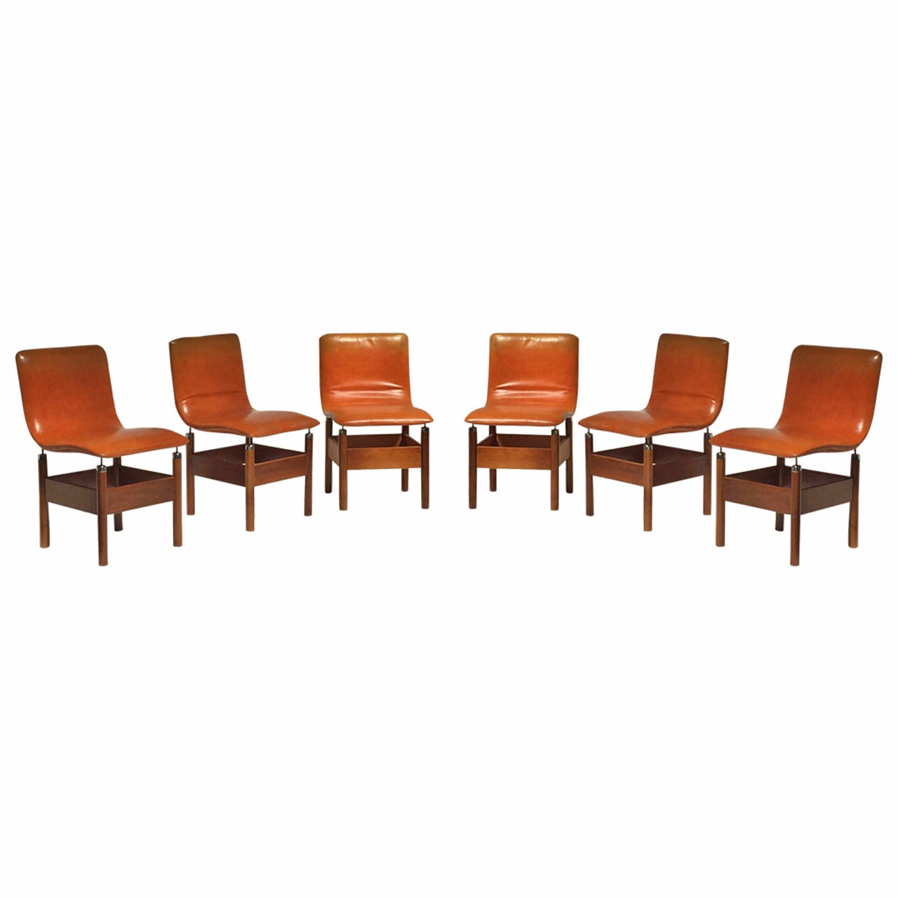 Six Beautiful 'Chelsea' Dining Chairs by Introini, Saporiti, 1966