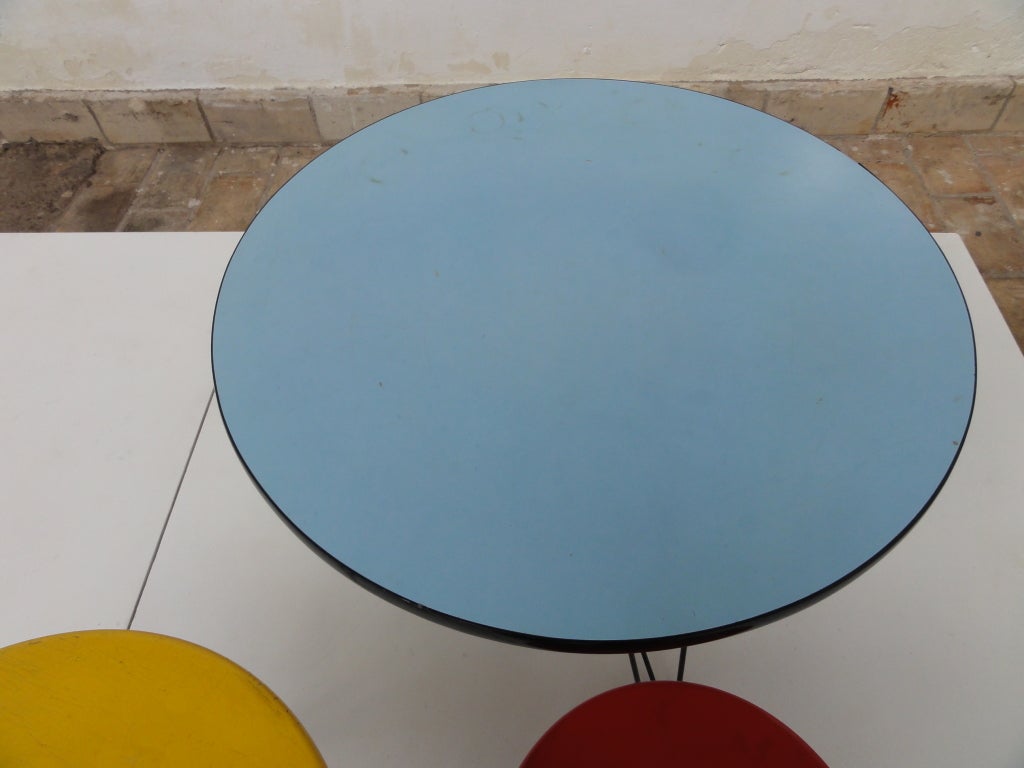 Steel Important Cobra and Situationist Group Artist Constant Table Set For Sale