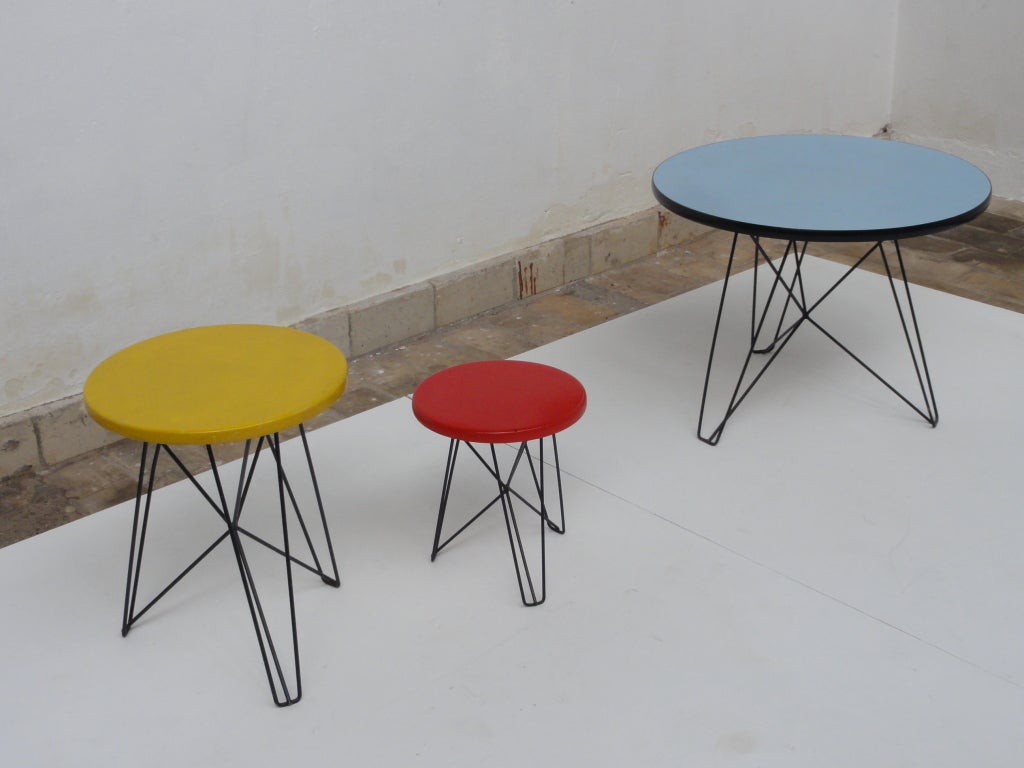 Important Cobra and Situationist Group Artist Constant Table Set For Sale 3