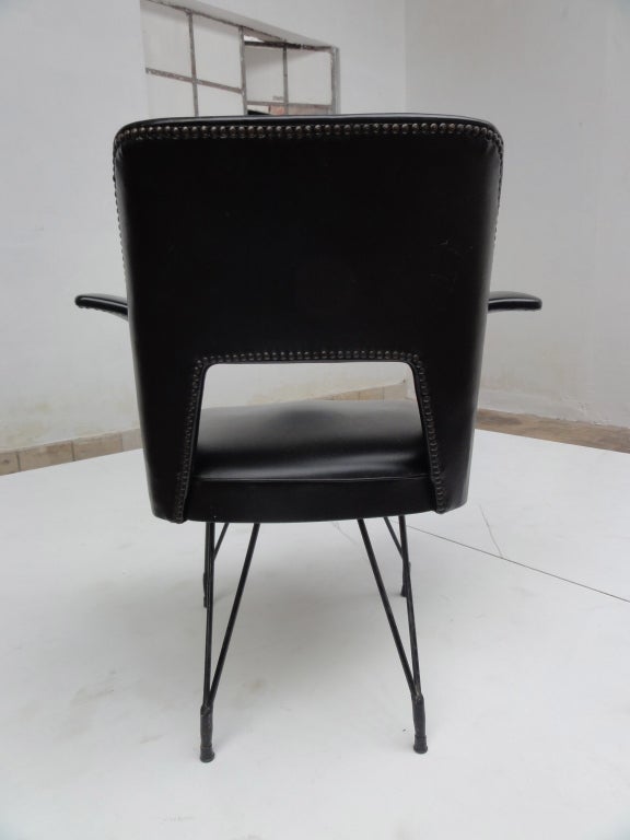 stunning 1950s gull wing chair attributed to Eisler & Hauner for Forma, Italy 2