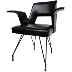stunning 1950s gull wing chair attributed to Eisler & Hauner for Forma, Italy