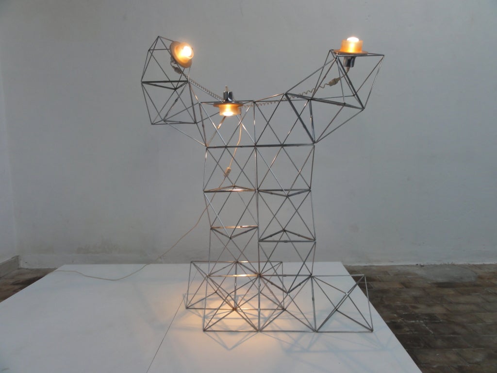 Italian Amazing Felice Ragazzo POLIEDRA Lamp for D.H. Guzzini, 1969