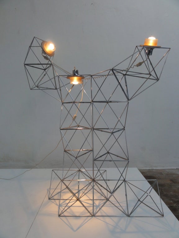 Amazing Felice Ragazzo POLIEDRA Lamp for D.H. Guzzini, 1969 3