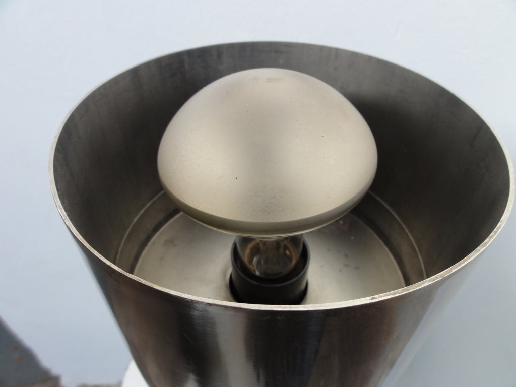 Aluminum Important, GIO PONTI, Totem floor lamp, 1973, original label and published