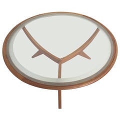 1950s Organic Tripod Coffee Table Attributed to Cesare Lacca, Italy