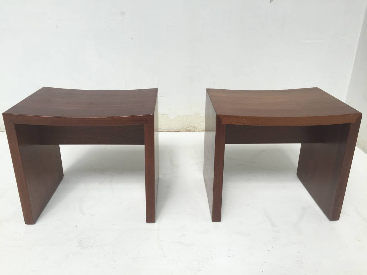 Mid-20th Century Unique Set of Solid Mahogany Church Seats by Dutch Architect Harry Nefkens, 1963