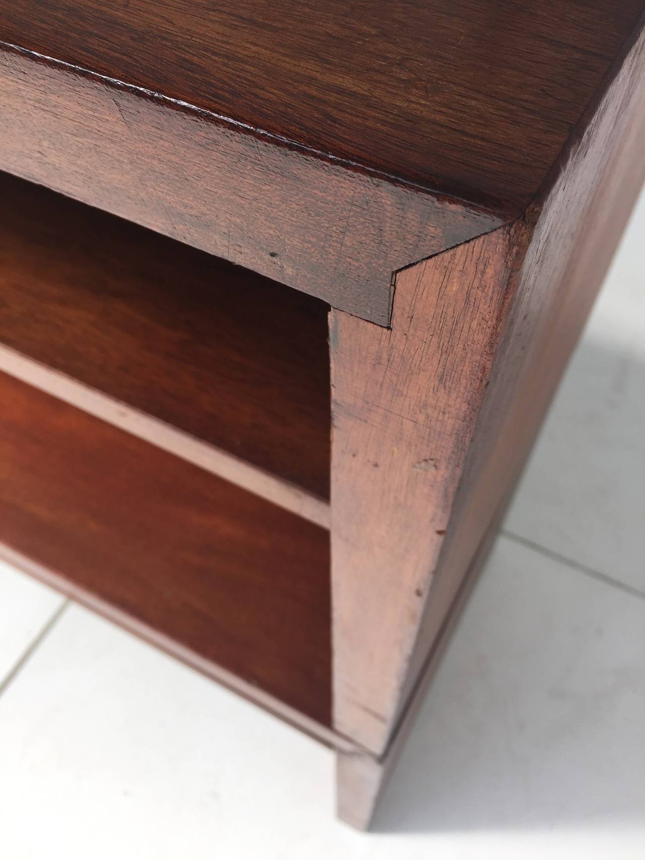 Unique Pair Solid Mahogany Church Benches by Dutch Architect Harry Nefkens, 1963 2