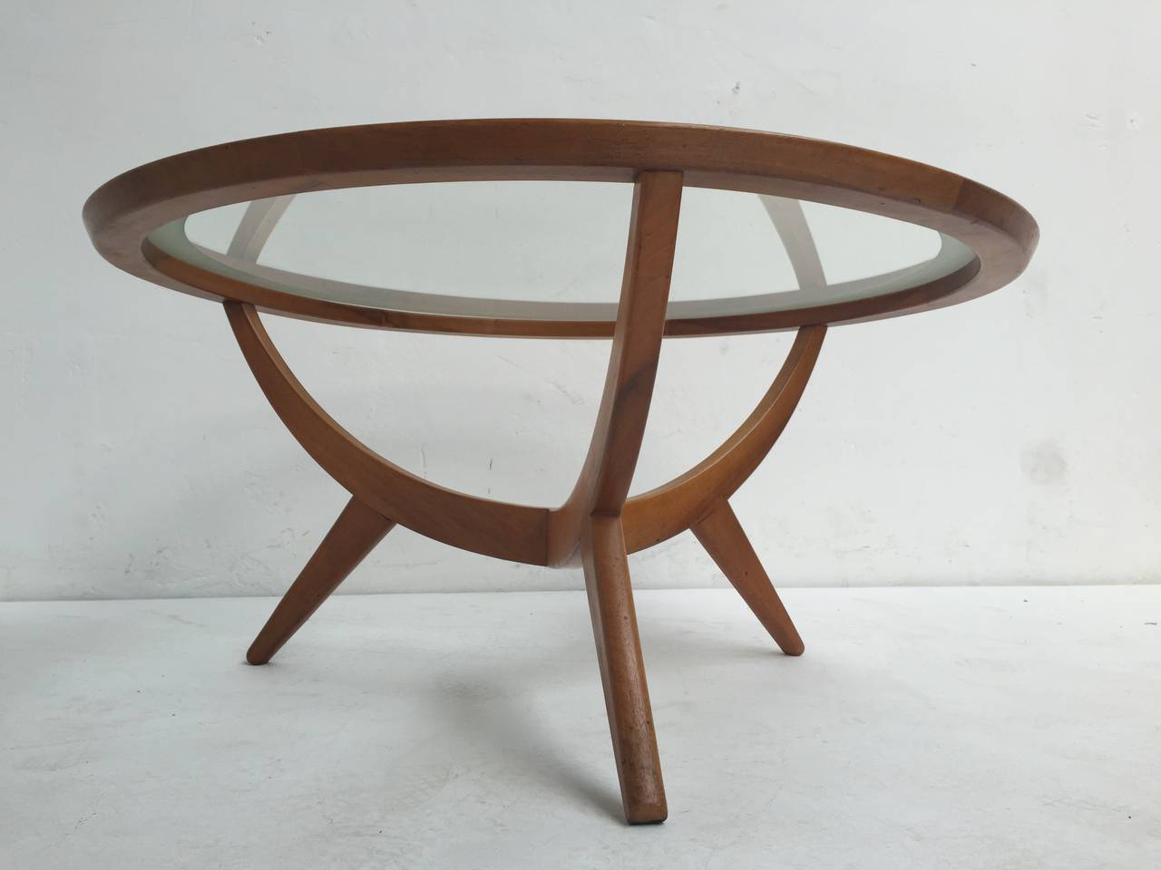 1950s Organic Tripod Coffee Table Attributed to Cesare Lacca, Italy In Good Condition In bergen op zoom, NL