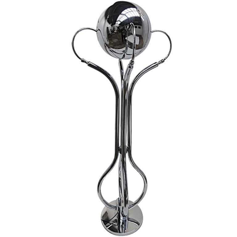 Beautiful  Neo Liberty 1960s Adjustable Diffuser Floor Lamp