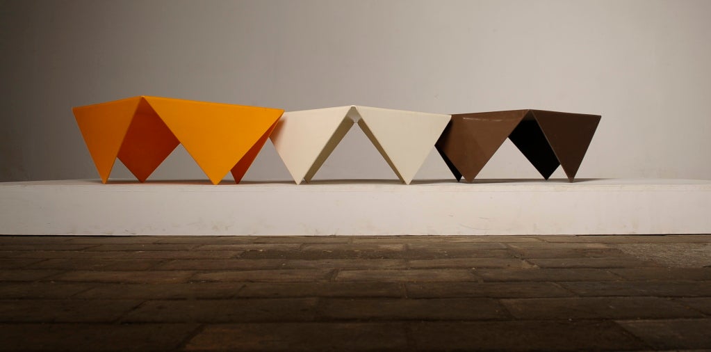 Rare  Atelier A Mouchoir  Tables  By Artist France Bertin, 1970 2