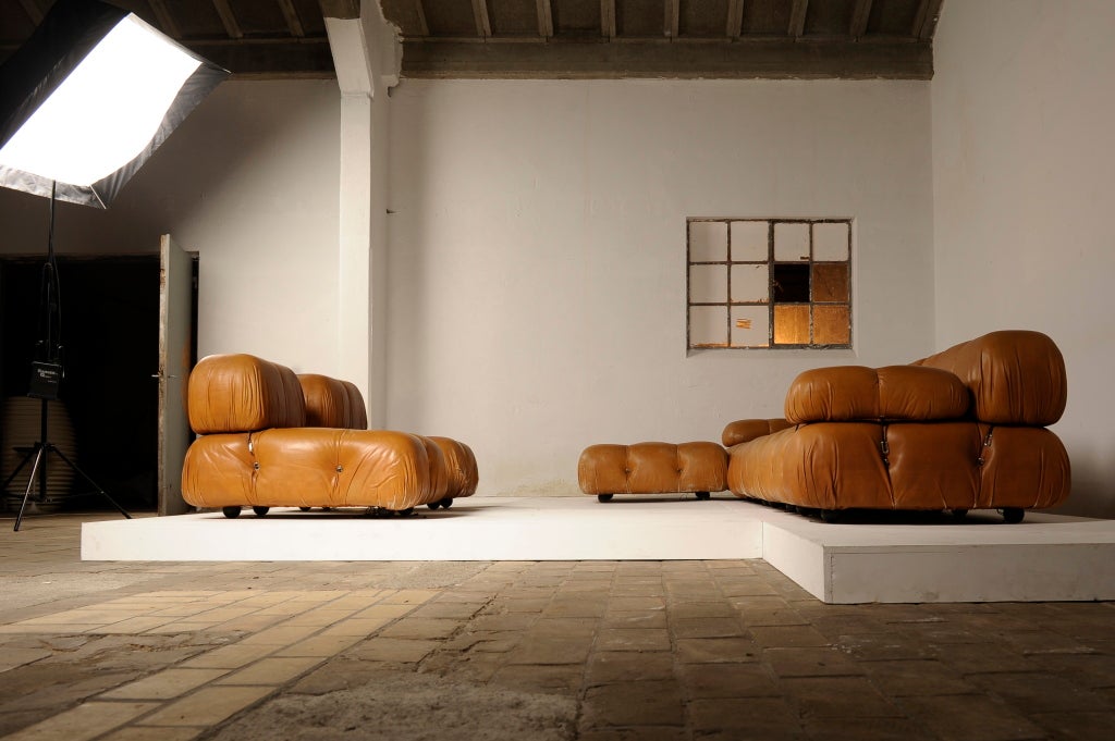 Late 20th Century Very rare  leather Mario Bellini 