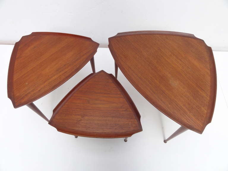 Nesting tables by Poul Jensen for Selig Denmark 1950's