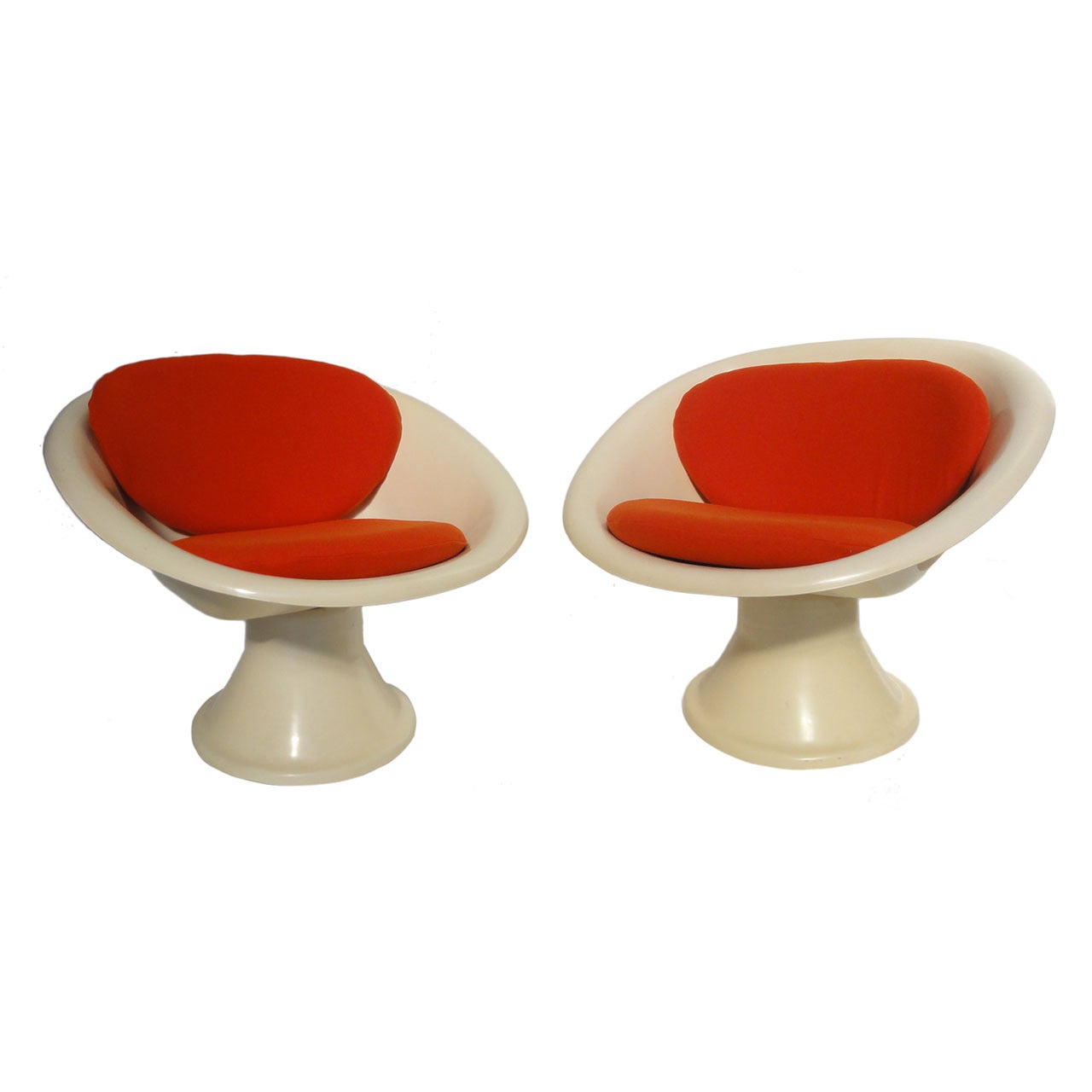Super Rare 'Mecurio' Chairs by French Artist Claude Courtecuisse, Steiner, 1967 For Sale