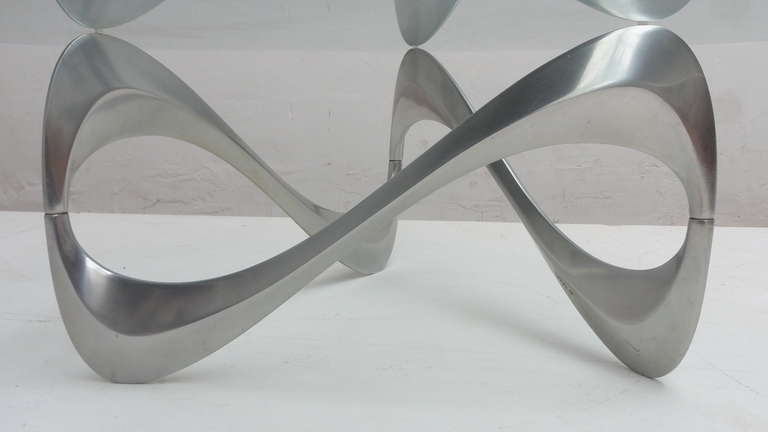 Mid-20th Century Knut Hesterberg ''Snake'' Table for Roland Schmitt, Germany, 1960's