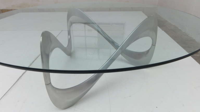 Knut Hesterberg ''Snake'' Table for Roland Schmitt, Germany, 1960's In Good Condition In bergen op zoom, NL