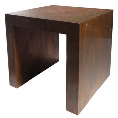 Distressed Copper Patchwork Table Belgium 1970's