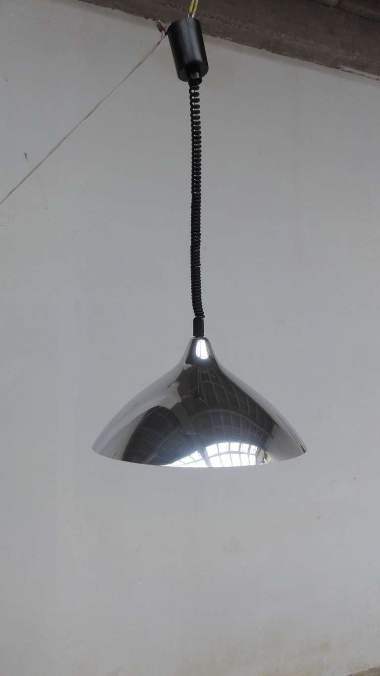 Lisa Johansson-Pape Aluminum Pendant for Stockmann Orno, Helsinki Finland In Good Condition For Sale In bergen op zoom, NL