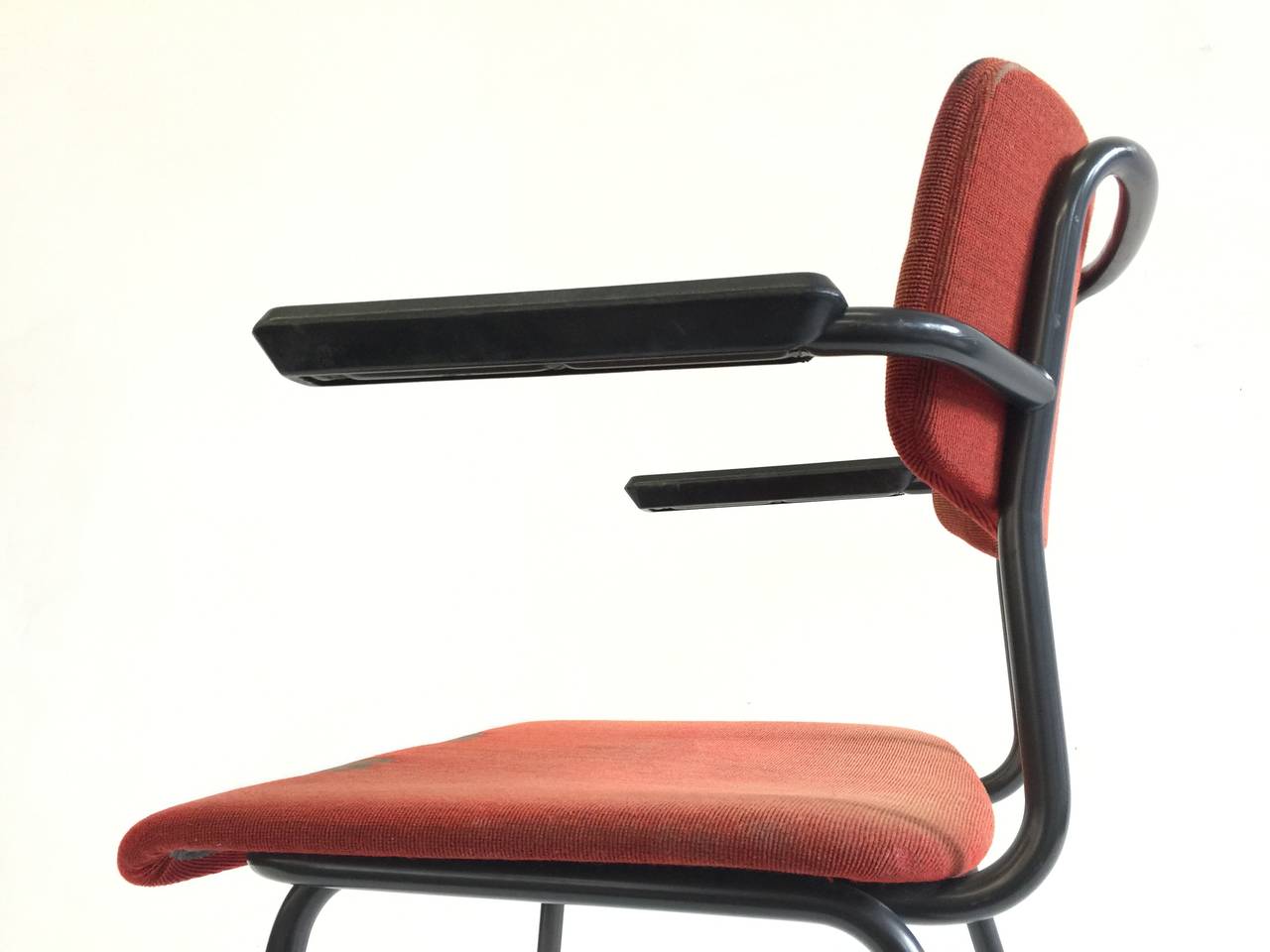 Big Lot Gispen 1236 Armchairs Produced in 1960 for a Dutch University In Good Condition In bergen op zoom, NL