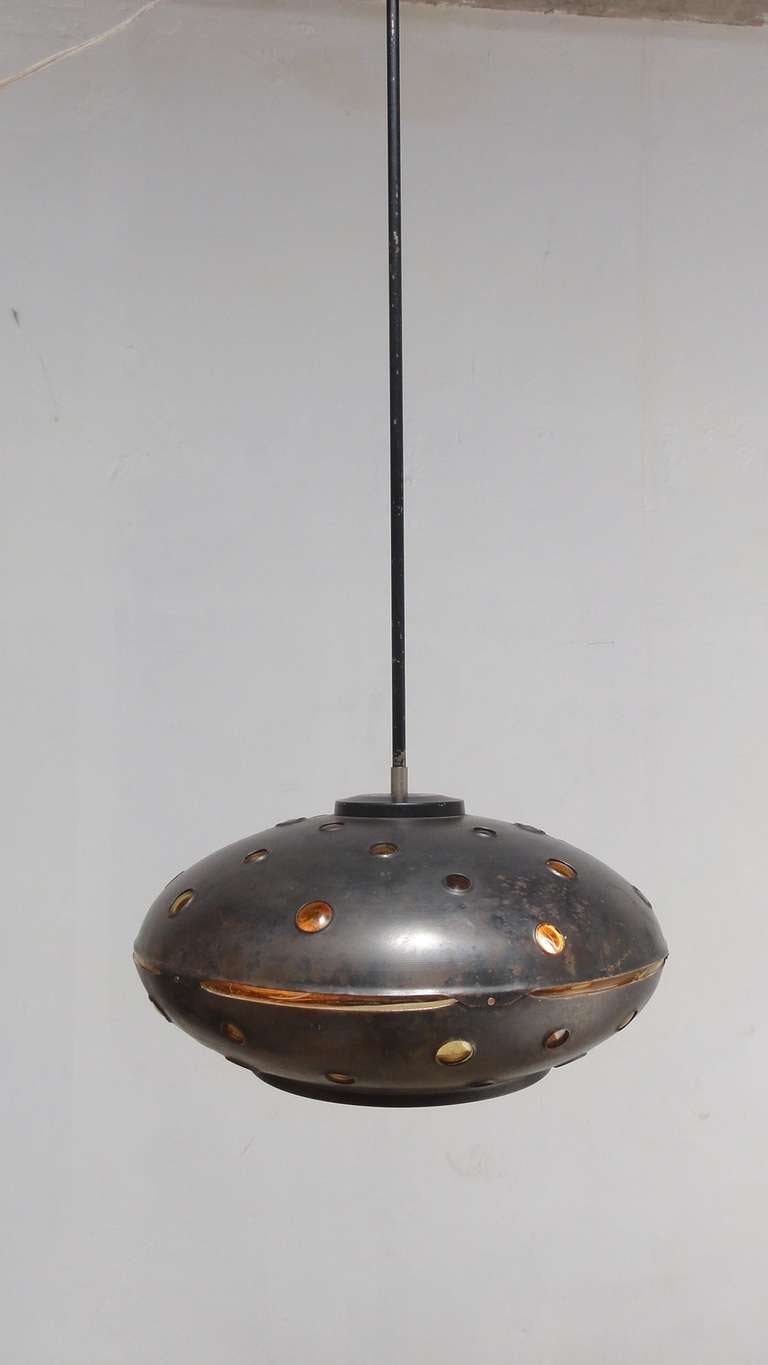 Flying Saucer Pendant light by Nanny Still-McKinney for Raak Amsterdam In Good Condition In bergen op zoom, NL