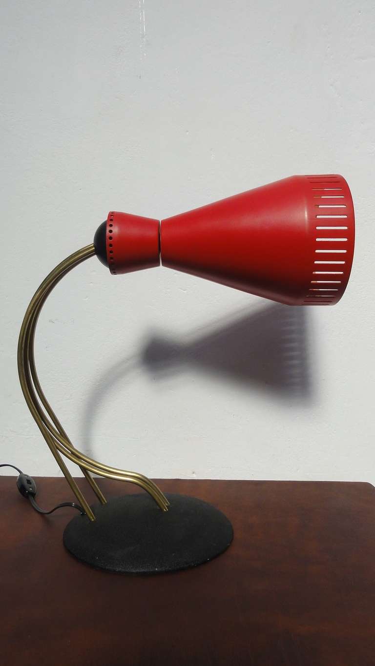 Mid-Century Modern Stunning Swiss 1950's Articular Desk Lamp by BAG TURGI AG For Sale