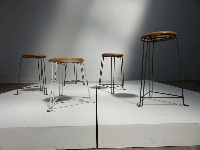 Collection of stools by Jan van der Togt for Tomado, The Netherlands 1950's In Good Condition In bergen op zoom, NL
