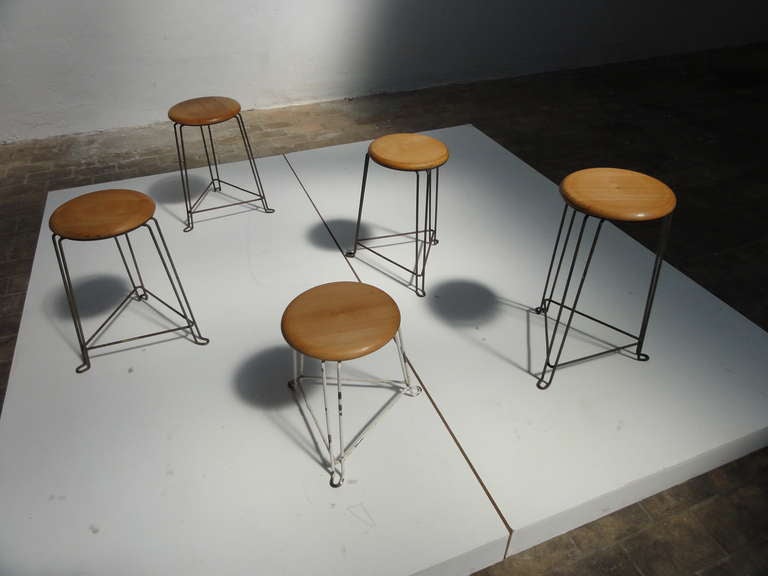 Mid-20th Century Collection of stools by Jan van der Togt for Tomado, The Netherlands 1950's