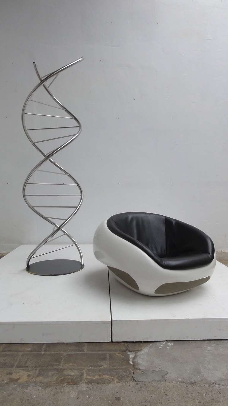 Dutch Stainless Steel DNA Structured Sculpture