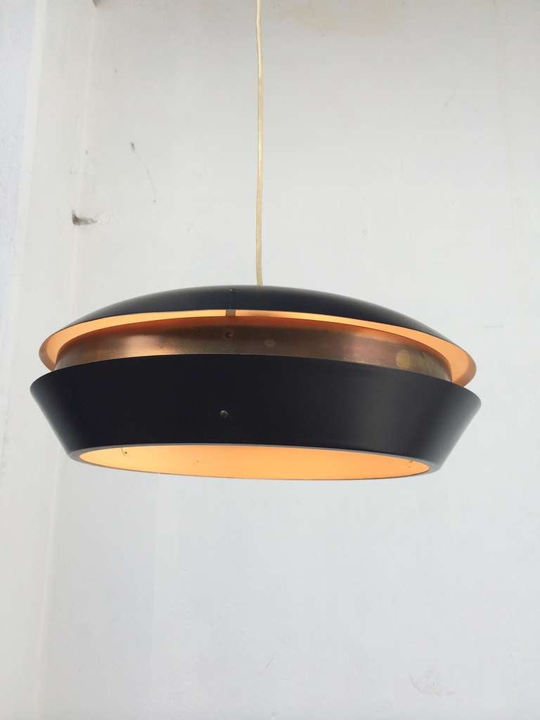 Lampe à suspension « Évolux » rare en laiton et métal par Hiemstra en vente 3