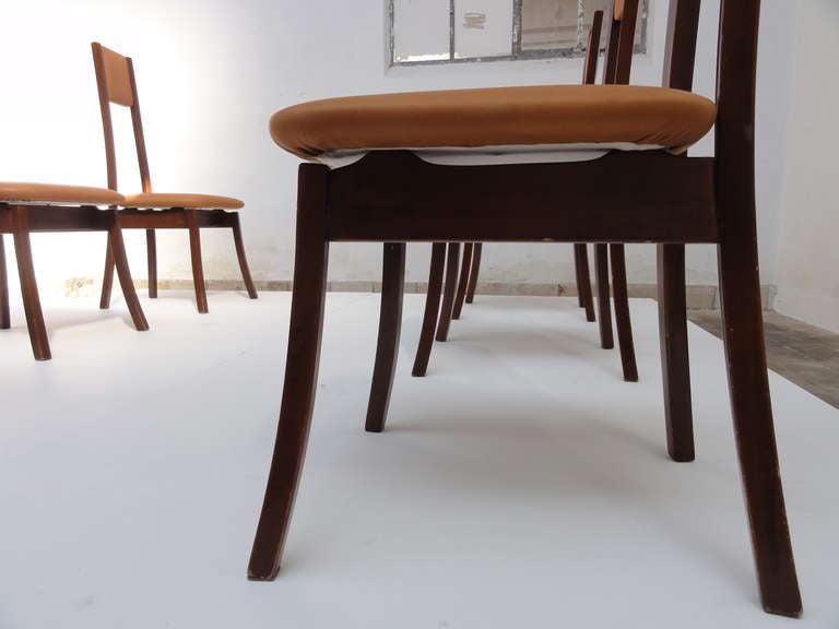 6 Angelo Mangiarotti S11 dining chairs,  Sorgente dei Mobili, Italy 1972 2