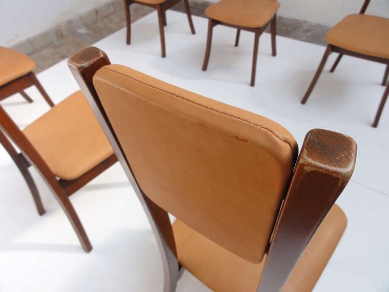 6 Angelo Mangiarotti S11 dining chairs,  Sorgente dei Mobili, Italy 1972 1