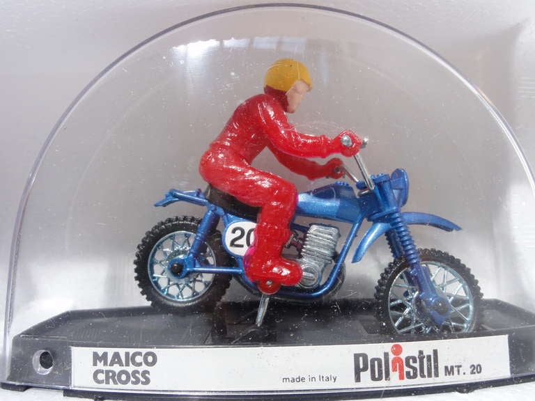 Modern 70's Polistil Die Cast Motorcycles 1:28 Counter Display Box