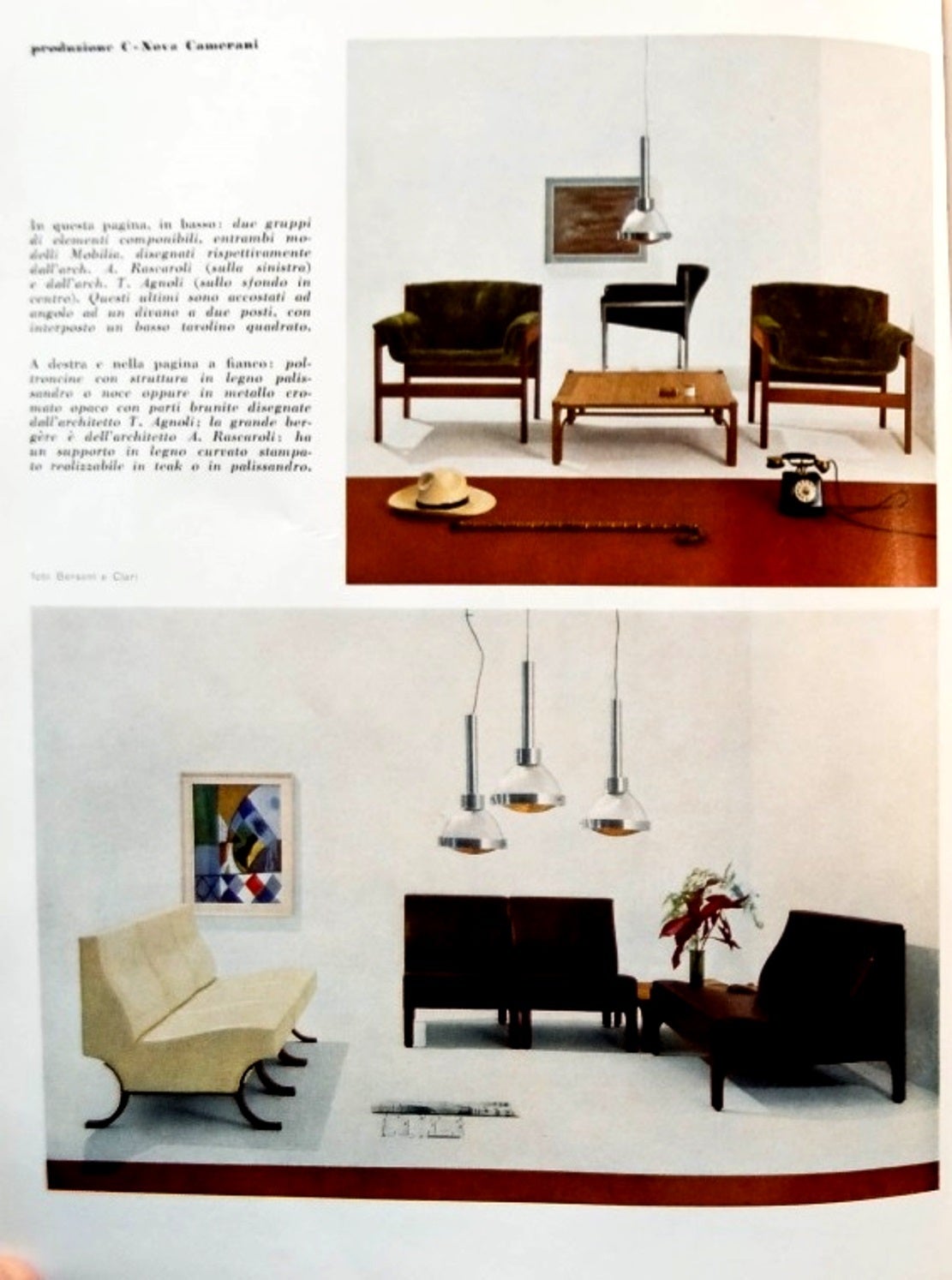 Monumental Lounge Chairs Attributed to Frascaroli & T. Agnoli, Italy 1960 3
