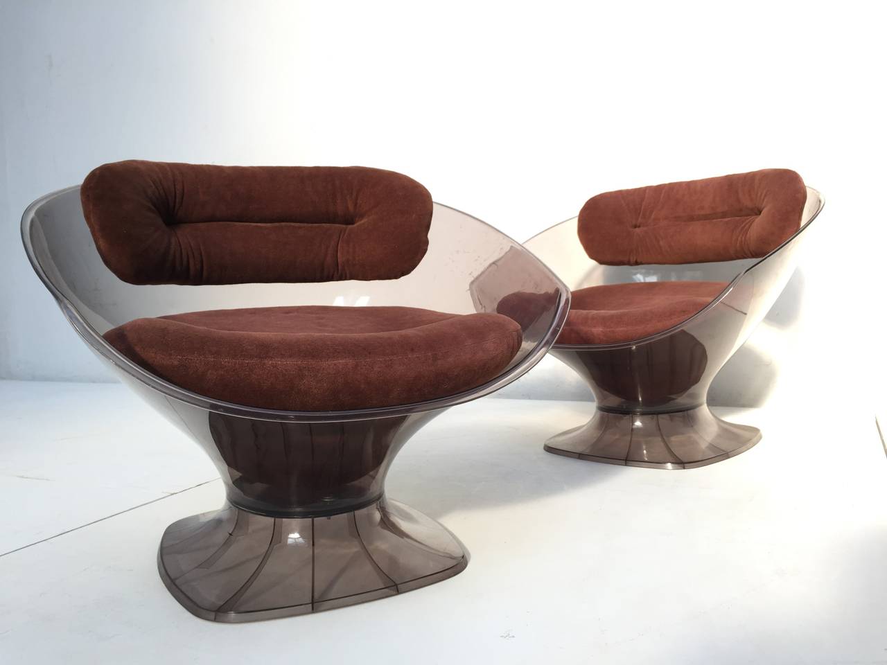 Late 20th Century Pair of 1970s Armchairs by French Decorator Raphael, Published