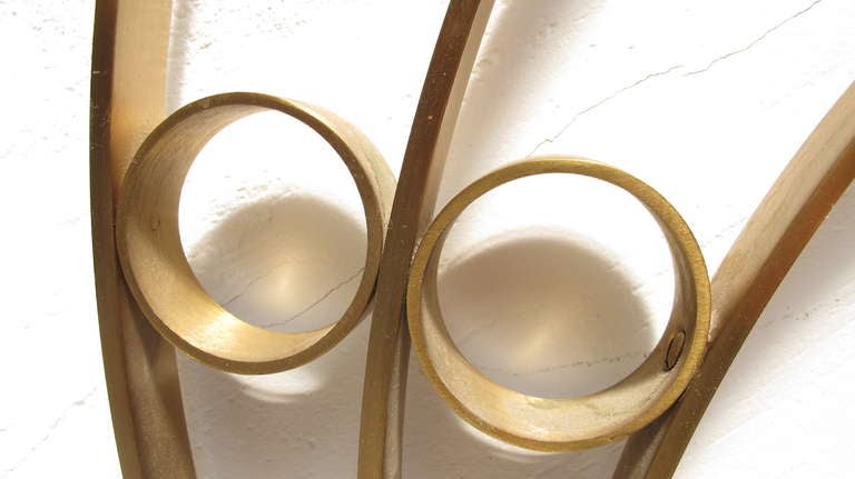 Mid-Century Modern Stunning 1950s Sculptural Form Mirror attributed to Luciano Frigerio Italy 1960s For Sale