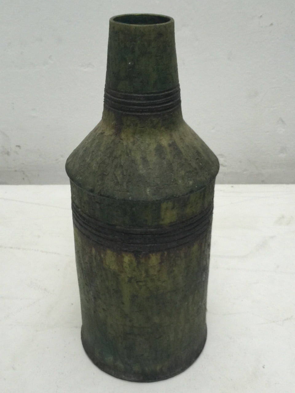 Glazed Large 1952 Studio Vase by Marcello Fantoni, Rare Model Seen in Fantoni's Studio