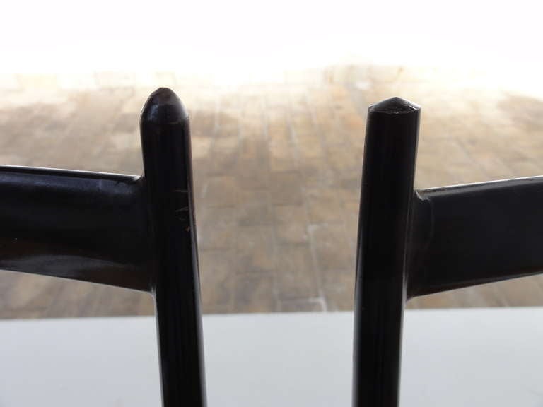 10 Superleggera style chairs attributed to Gio Ponti , Bijenkorf 2