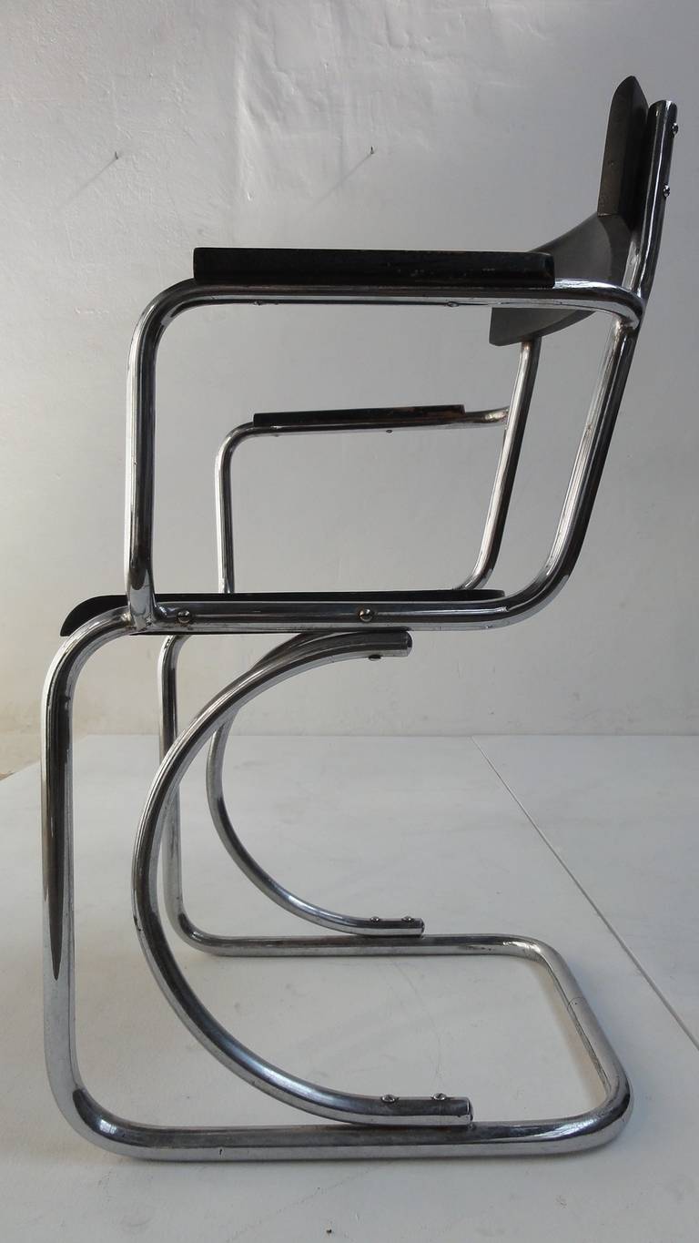 Bauhaus Unique Collection of 1930s Tubular Chairs by Mart Stam & J.J.P. Oud