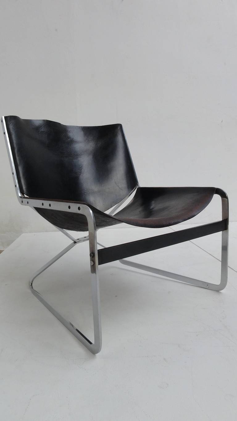 Steel Rare Lounge Chair “Ra” by Dutch designer Pierre Thielen Studio Industrial Design
