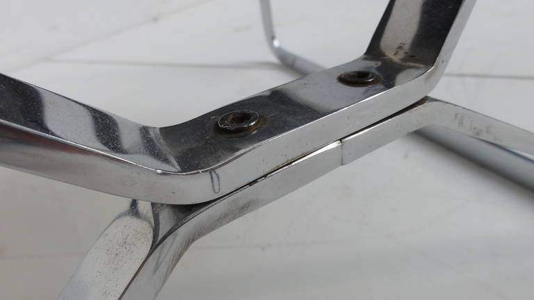 steel lounge chair