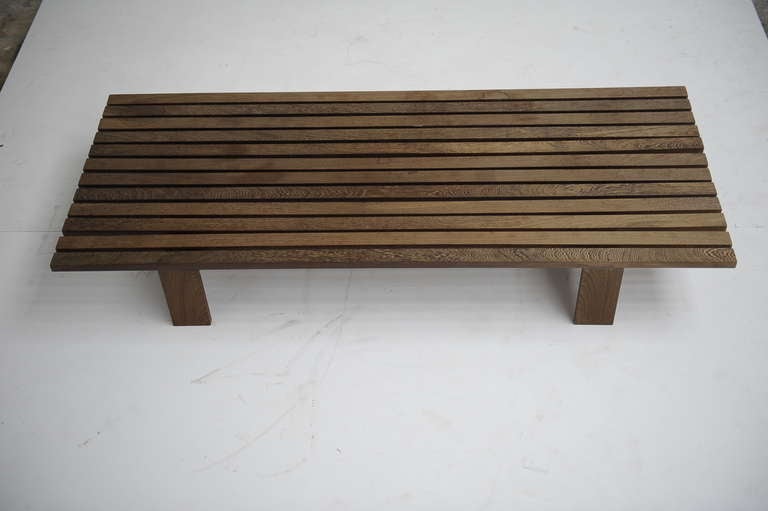 Martin Visser Wenge wood Museum Bench or Low table 't Spectrum 1965 1